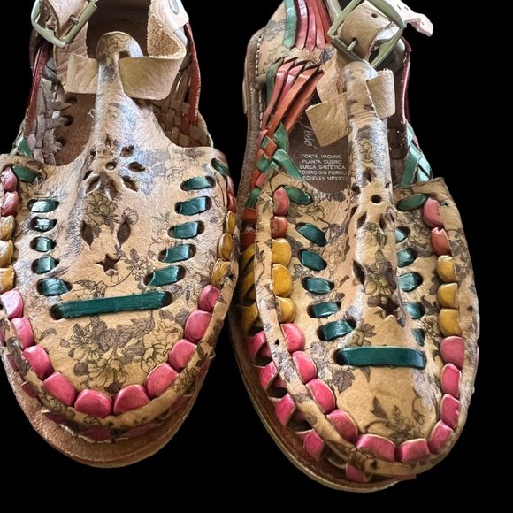 Artesanias Sand Jose Floral Boho Sandals Youth 2 - Picture 3 of 9